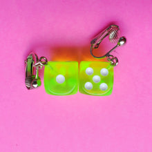 Load image into Gallery viewer, Rainbow Dice Earrings