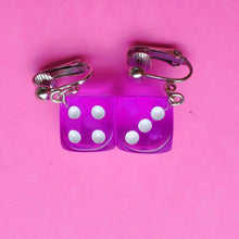 Load image into Gallery viewer, Rainbow Dice Earrings