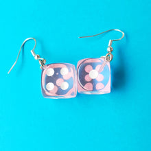 Load image into Gallery viewer, Rainbow Dice Earrings