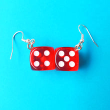 Load image into Gallery viewer, Rainbow Dice Earrings