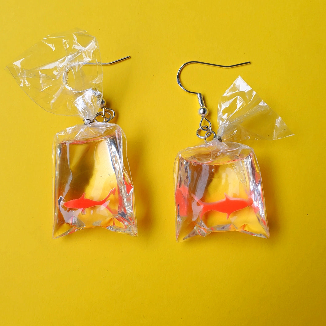 Gold Fish Earrings