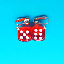 Load image into Gallery viewer, Rainbow Dice Earrings
